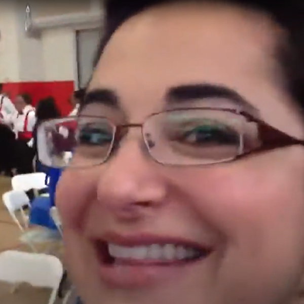Dr. Angela Ferrari at the Long Island Latino Teachers Association