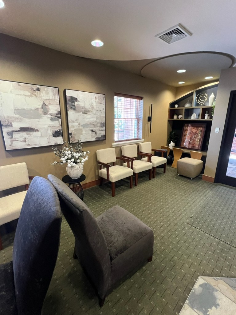 chairs in lobby of dental office