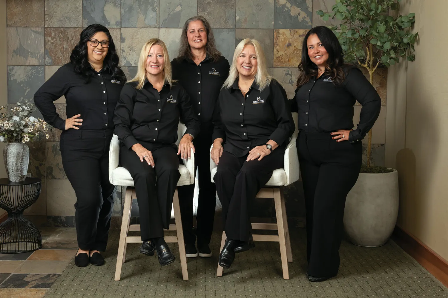 front desk team group photo